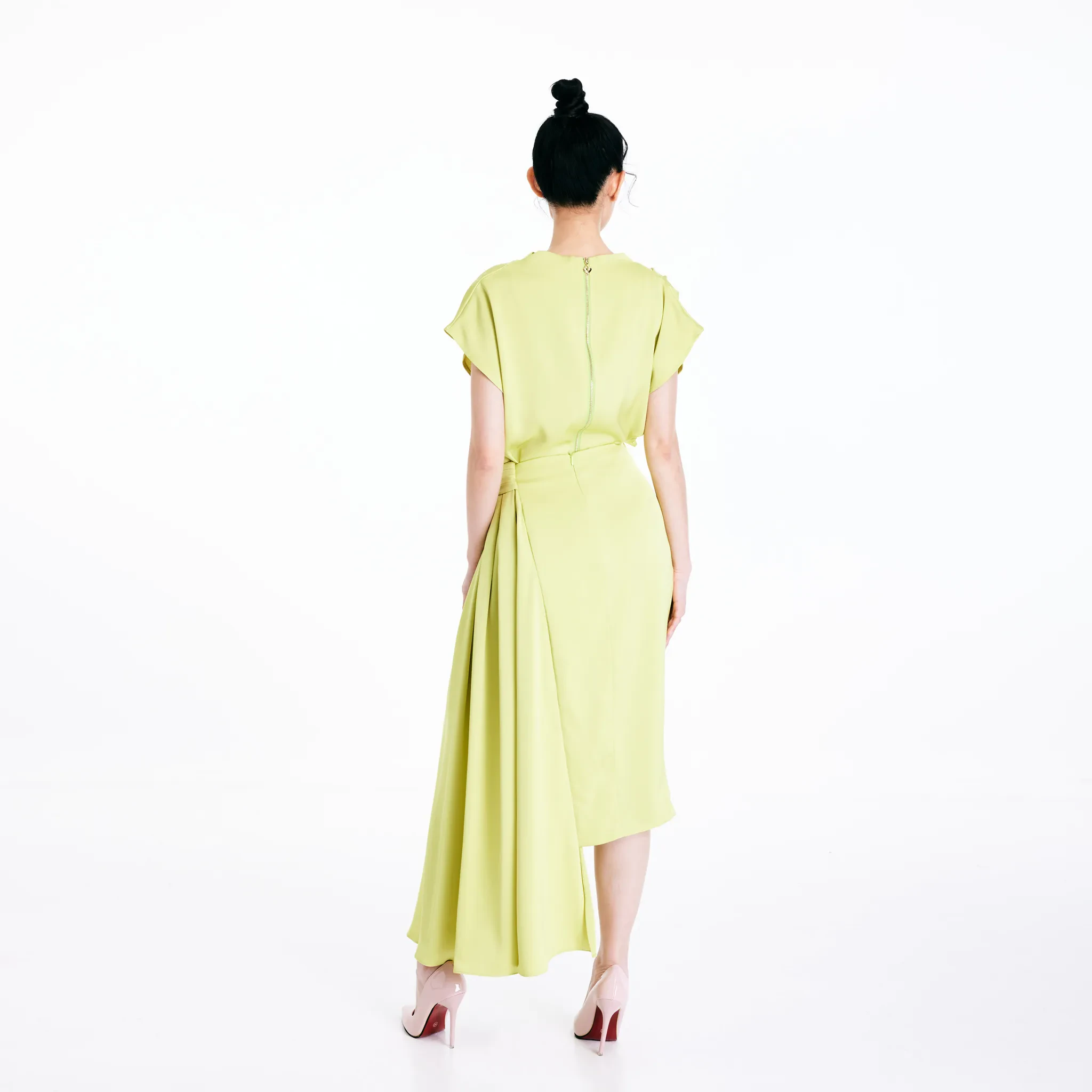 SLIT SKIRT - GREEN