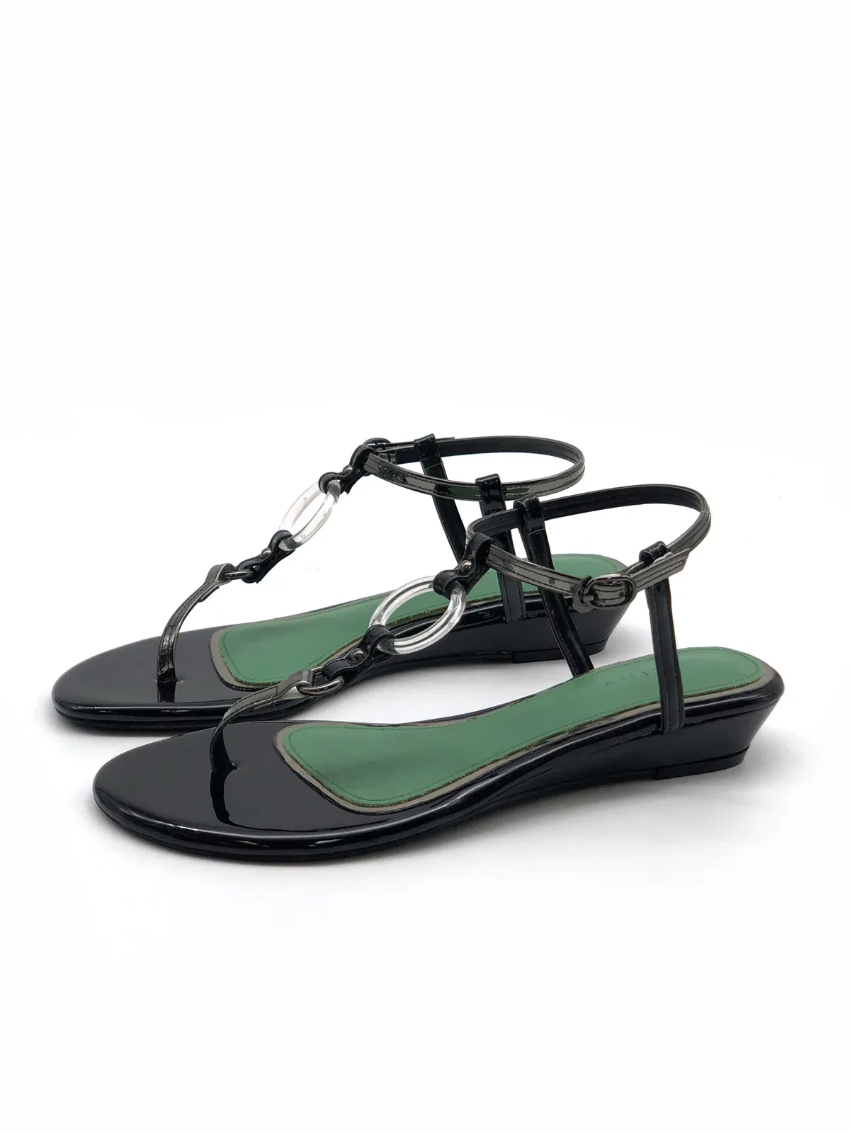 1" Wedged Heel 5104 3760 - Jet Black