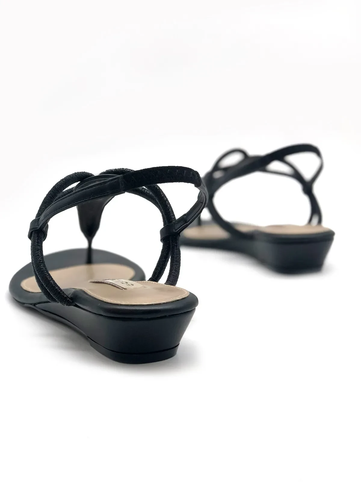 1" Wedged Heel 5104 3826 - Jet Black