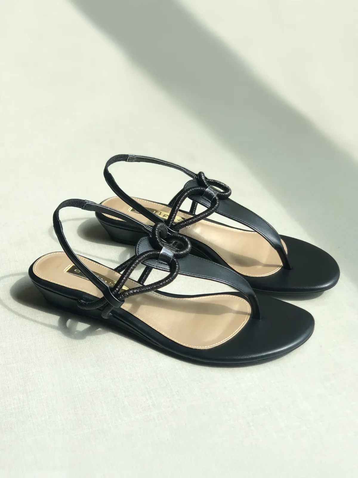 1" Wedged Heel 5104 3826 - Jet Black