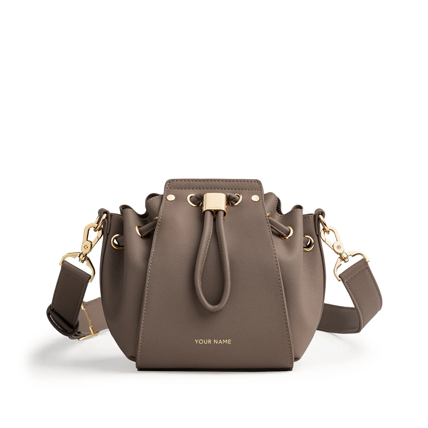 ESBUCKET MINI BUCKET BAG - MOCHA