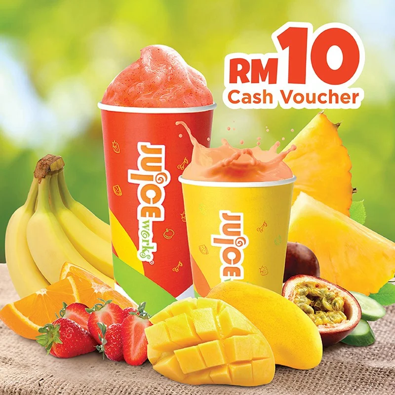 JUICE WORKS RM10 CASH VOUCHER