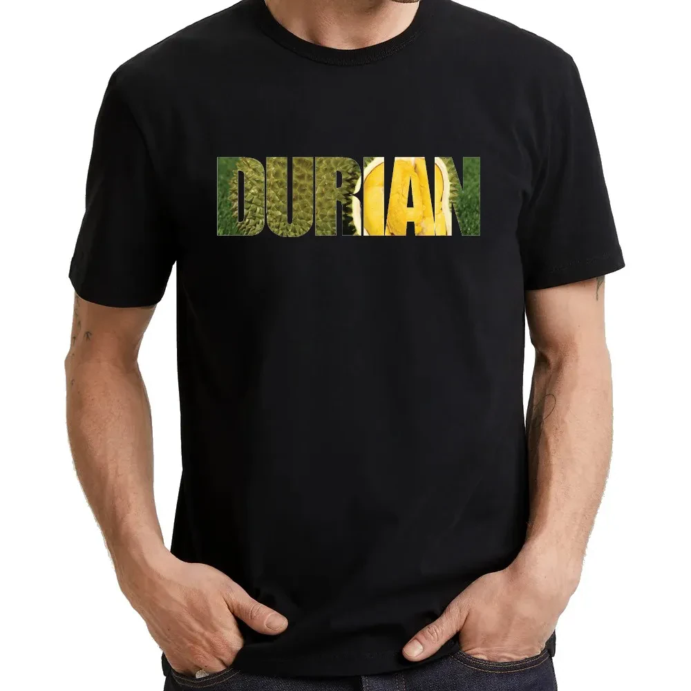 DURIAN TEXT ART UNISEX T-SHIRT- BLACK
