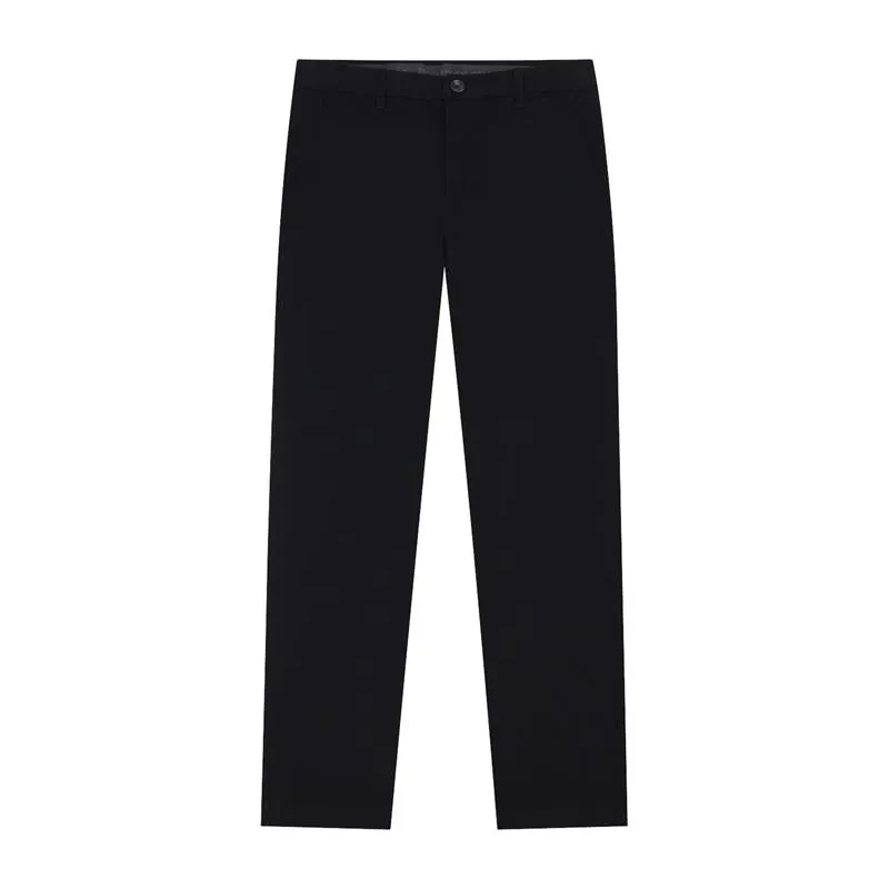 Men's Super Stretch Slim Easy Care Hidden Comfort Pants- Signature Black