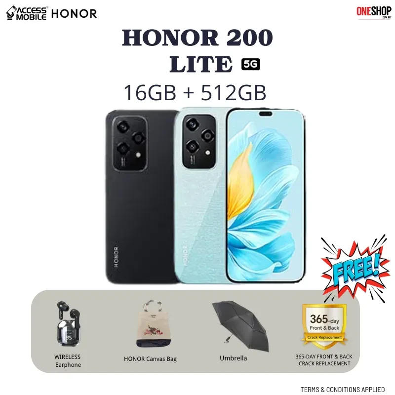 HONOR 200 LITE 5G 16GB + 512GB