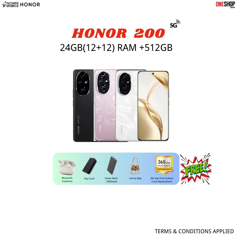 HONOR 200 5G 24GB RAM + 512GB