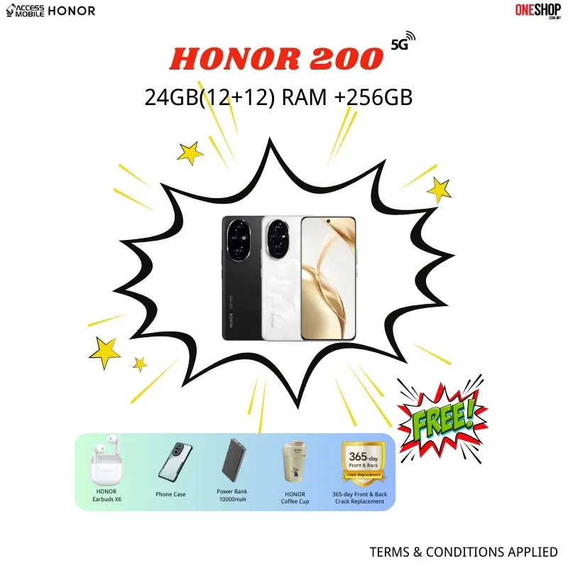 HONOR 200 5G 24GB RAM + 256GB