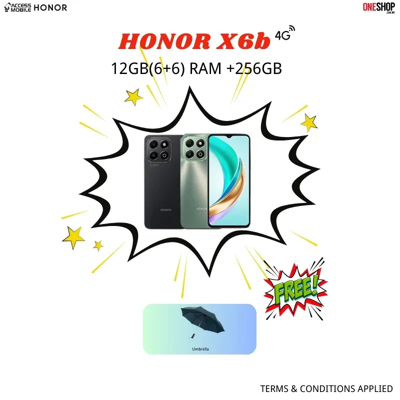 HONOR X6B 4G 12GB + 256GB