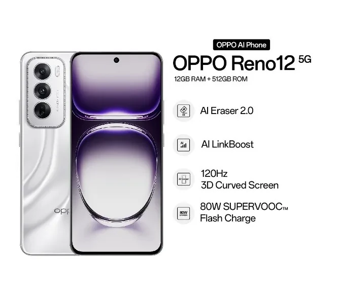 OPPO RENO 12 5G (12GB RAM+ 512GB ROM)