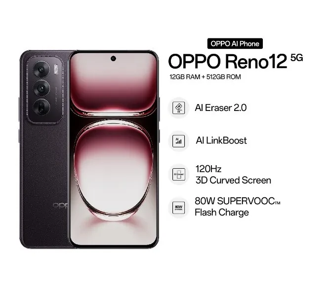 OPPO RENO 12 5G (12GB RAM+ 512GB ROM)