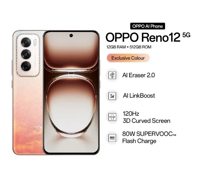OPPO RENO 12 5G (12GB RAM+ 512GB ROM)