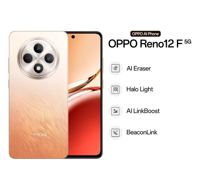 OPPO RENO 12F 5G (12GB RAM+ 512GB ROM)