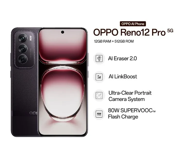 OPPO RENO 12PRO 5G (12GB RAM+ 512GB ROM)