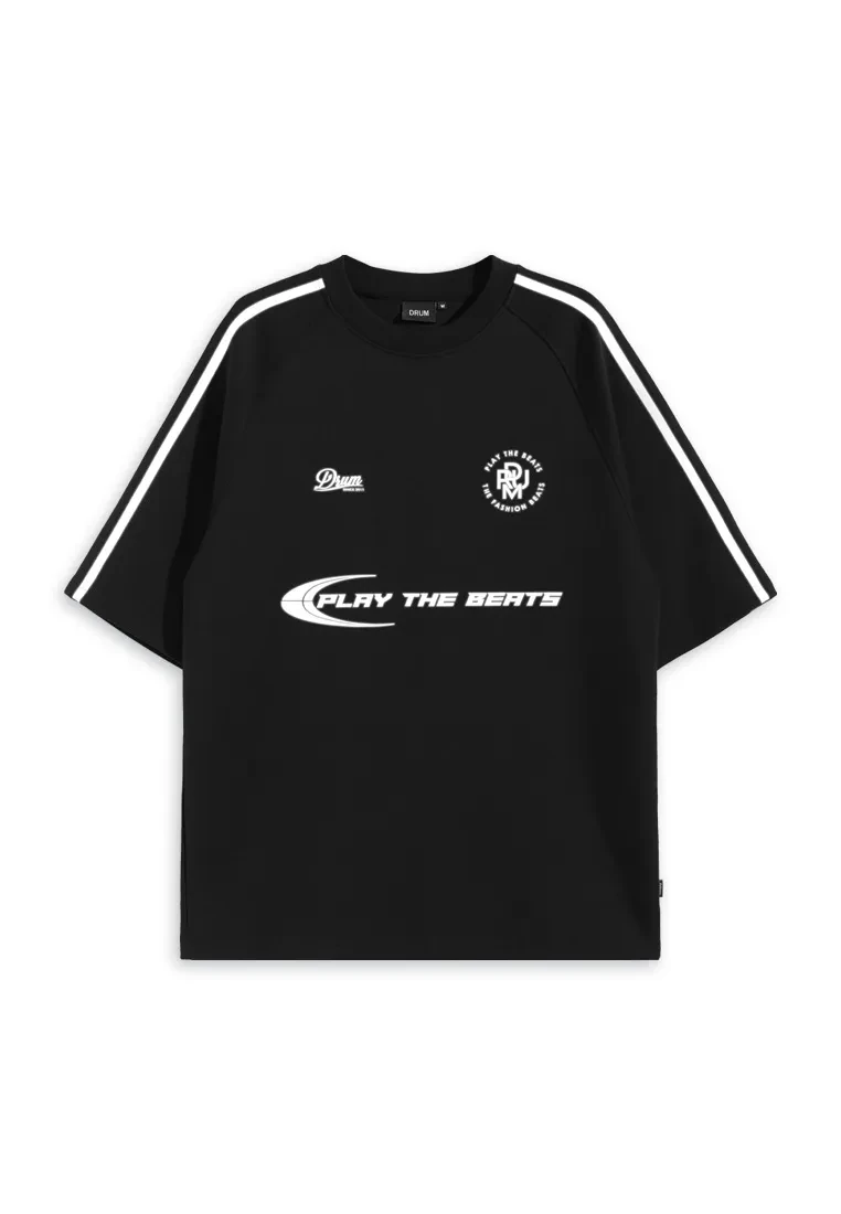 DRUM SELECT REFLECTIVE PRINT OVERSIZED TEE