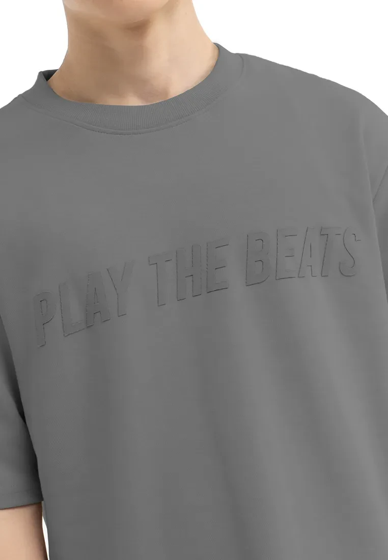 DRUM SELECT FABRIC PATCH OVERSIZED TEE