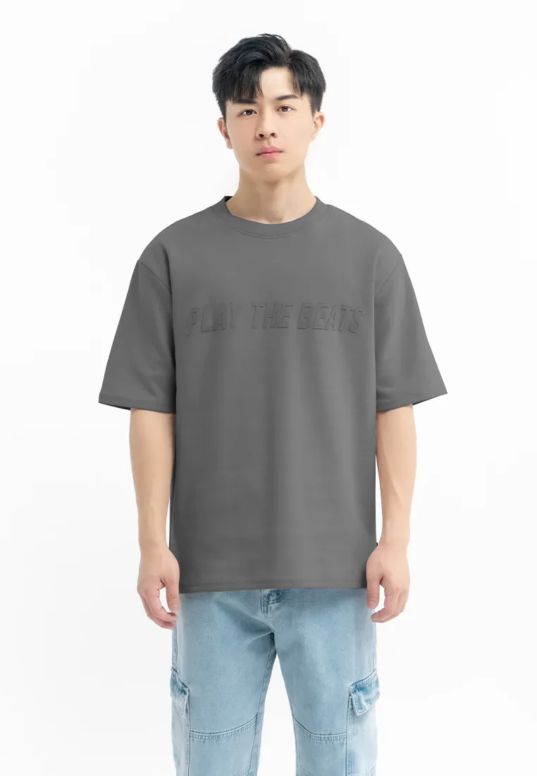 DRUM SELECT FABRIC PATCH OVERSIZED TEE