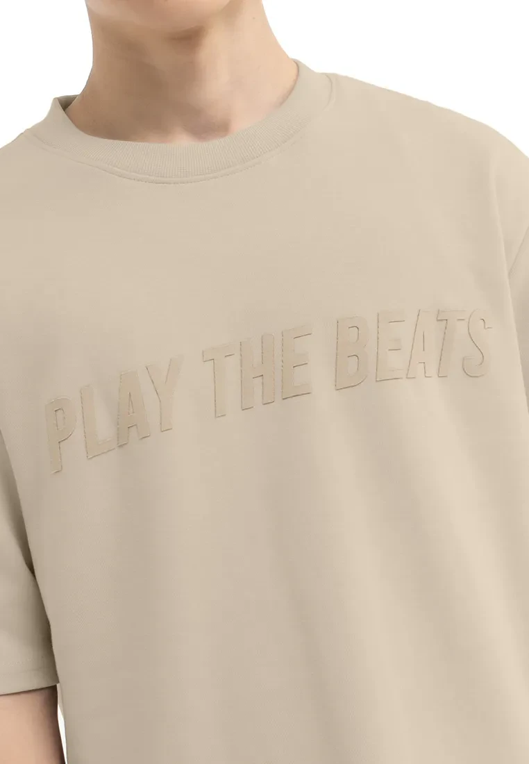 DRUM SELECT FABRIC PATCH OVERSIZED TEE