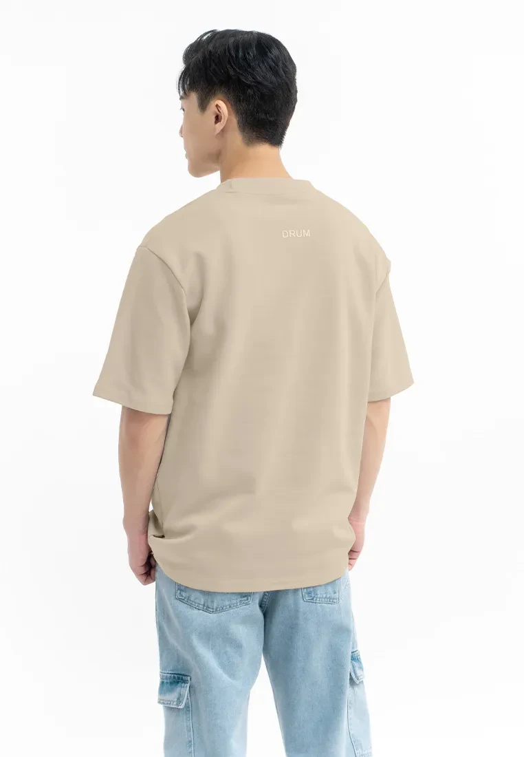 DRUM SELECT FABRIC PATCH OVERSIZED TEE
