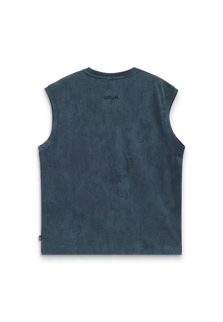 DRUM SELECT LOGO STONE WASHED SINGLET