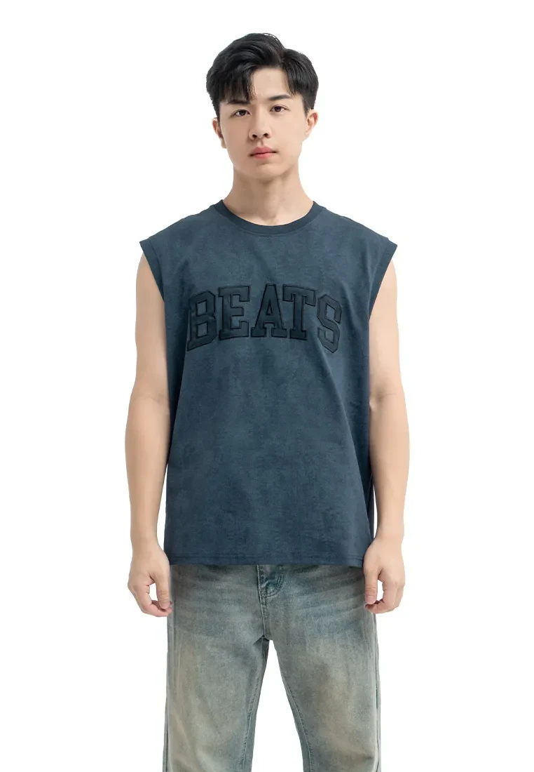 DRUM SELECT LOGO STONE WASHED SINGLET