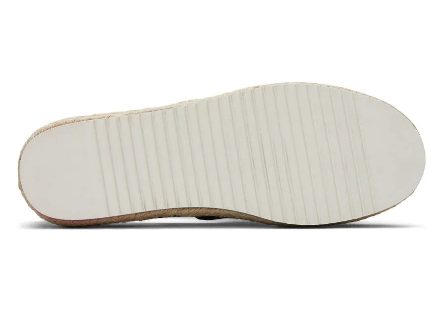 ALPARGATA PLATFORM ROPE - BLK HEAV