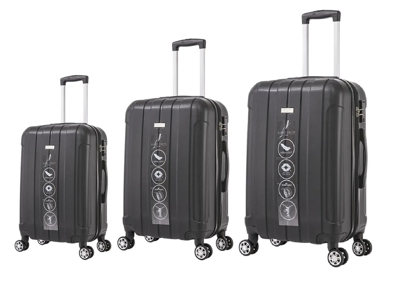 [B104] BARRY SMITH CLUB HARDCASE LUGGAGE SET OF 3