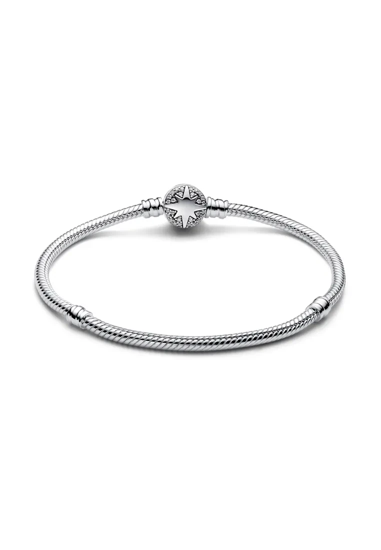 PANDORA NORTH STAR CLASP SNAKE CHAIN BRACELET