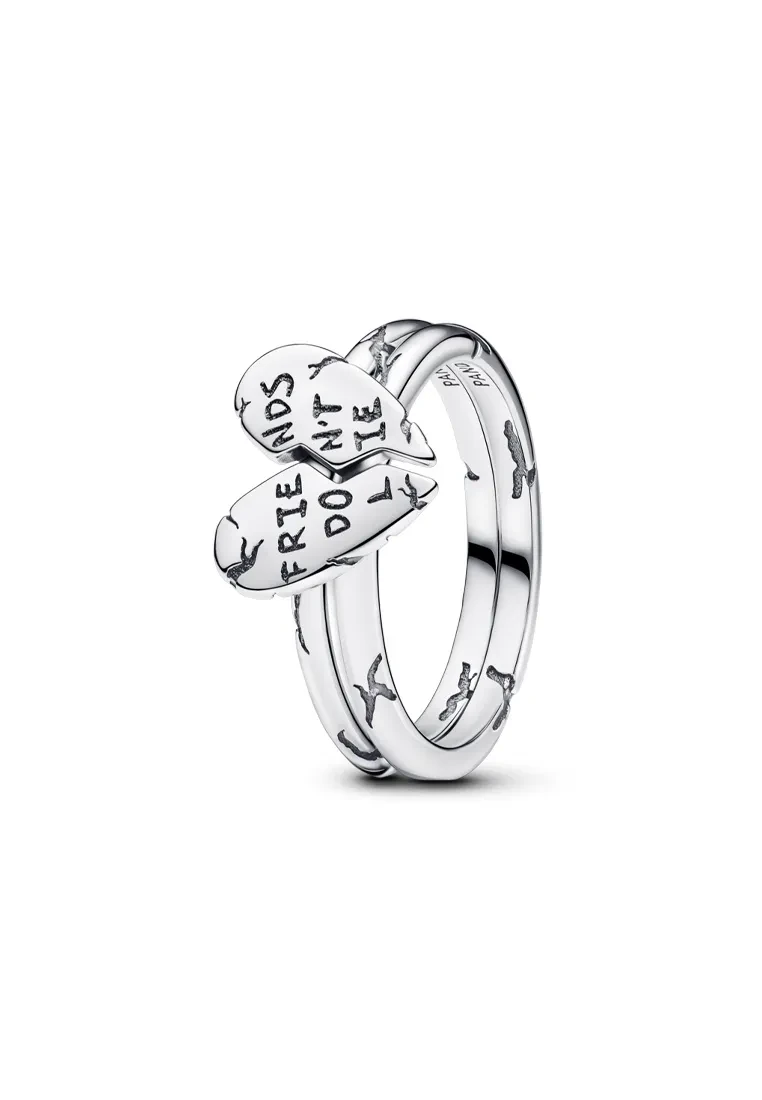 PANDORA STRANGER THINGS FRIENDS DON'T LIE SPLITTABLE RING