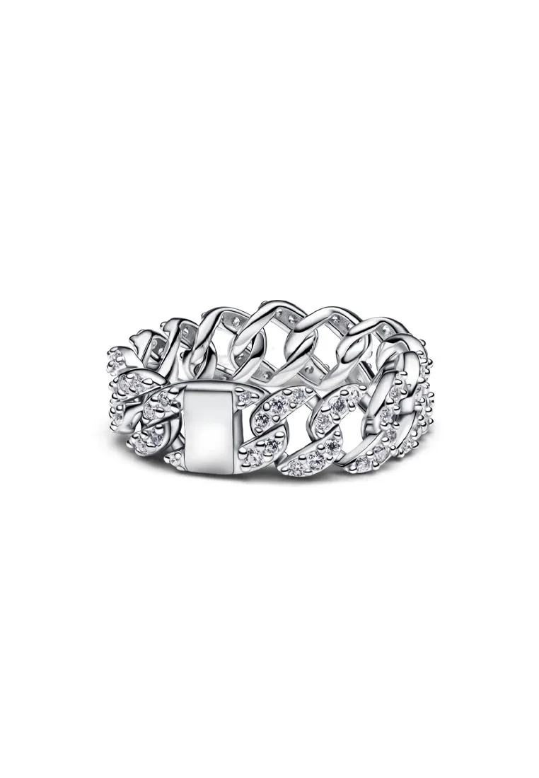 PANDORA PAVÉ CUBAN CHAIN RING
