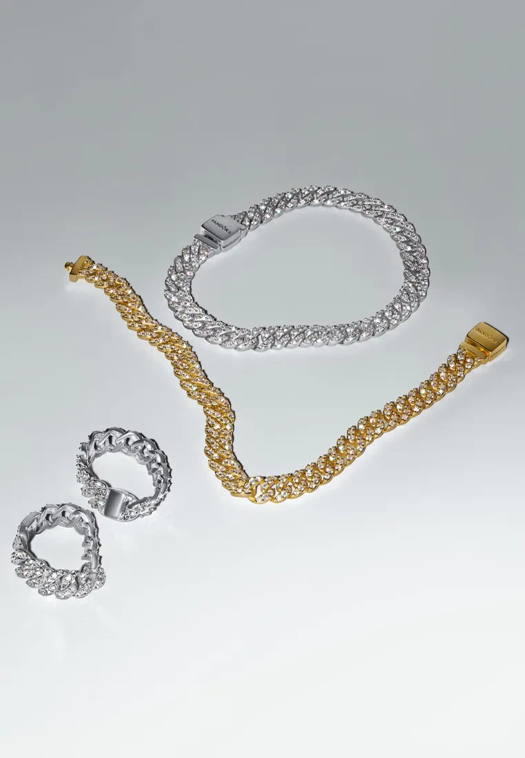 PANDORA PAVÉ CUBAN CHAIN RING