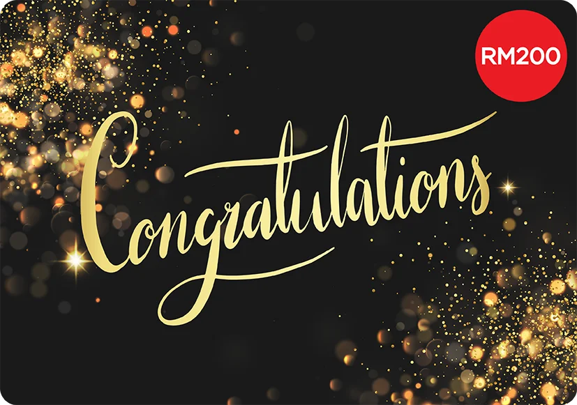 CONGRATULATIONS (RM200)