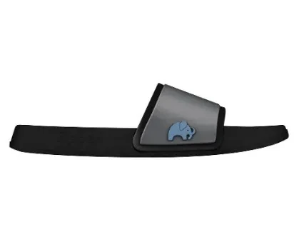FIPPER SLIP ON NON-RUBBER FOR MEN IN BLACK / GREY (DARK) / BLUE (ECHO)