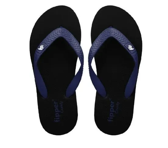FIPPER SLIPPER COMFY RUBBER FOR MEN IN NAVY