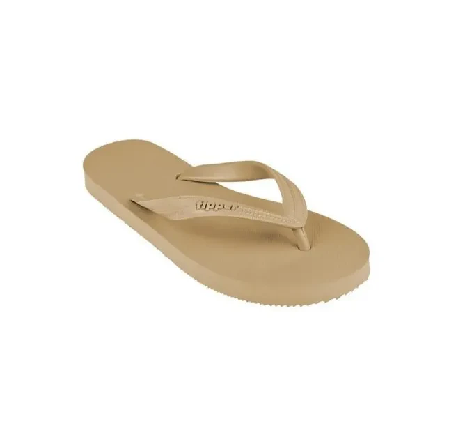 FIPPER SLIPPER BASIC M RUBBER FOR MEN IN BROWN (MANGOOSE)