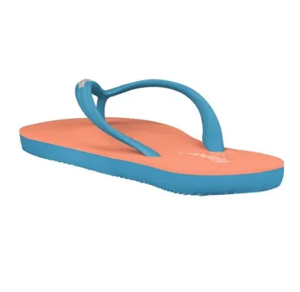 FIPPER SLIM RUBBER SLIPPER FOR WOMEN IN PEACH / BLUE (SKY)