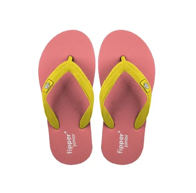 FIPPER SLIPPER JUNIOR RUBBER FOR CHILDREN - PEACH/PURPLE/YELLOW