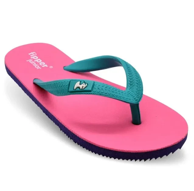 FIPPER SLIPPER JUNIOR RUBBER FOR CHILDREN IN PINK / PURPLE / TURQUOISE