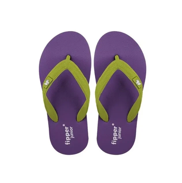 FIPPER SLIPPER JUNIOR RUBBER FOR CHILDREN IN PURPLE / YELLOW / GREEN (LIME)