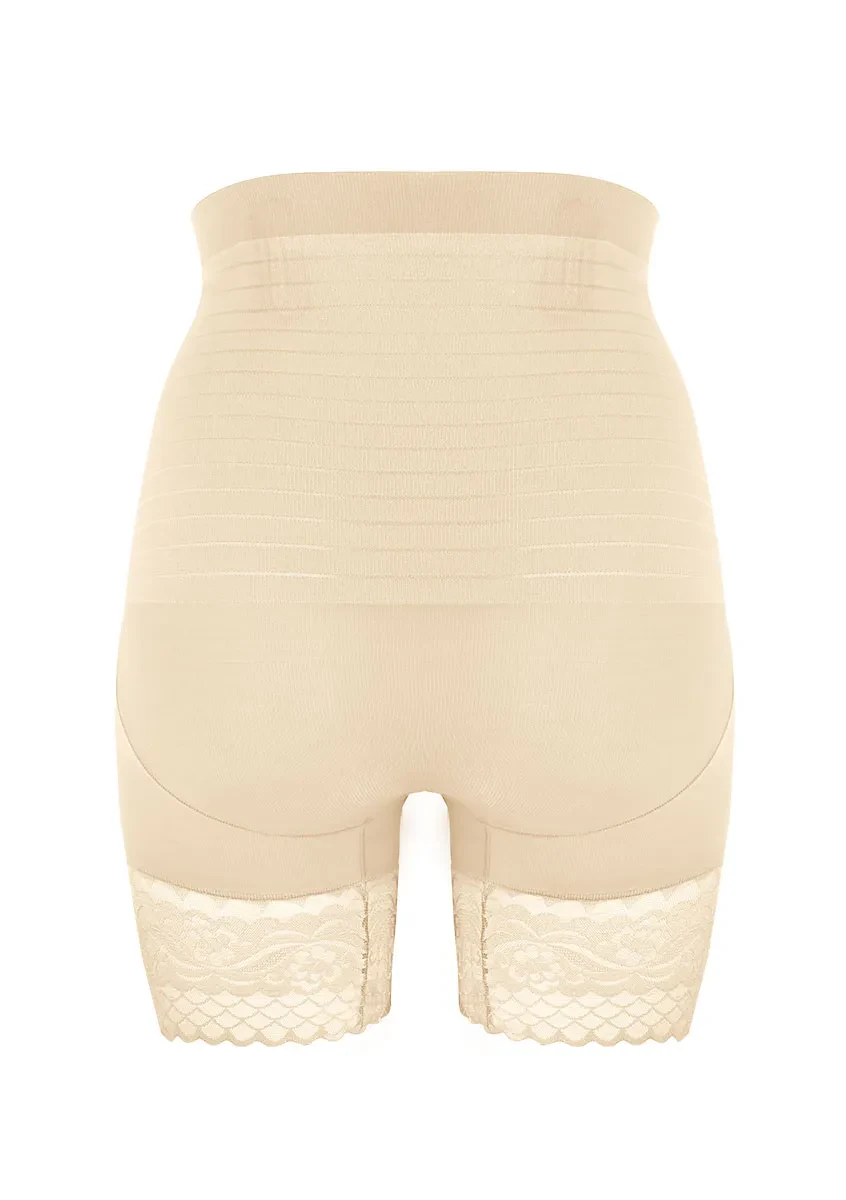 AIRY SEAMLESS HW GIRDLE PANTY - NUDE