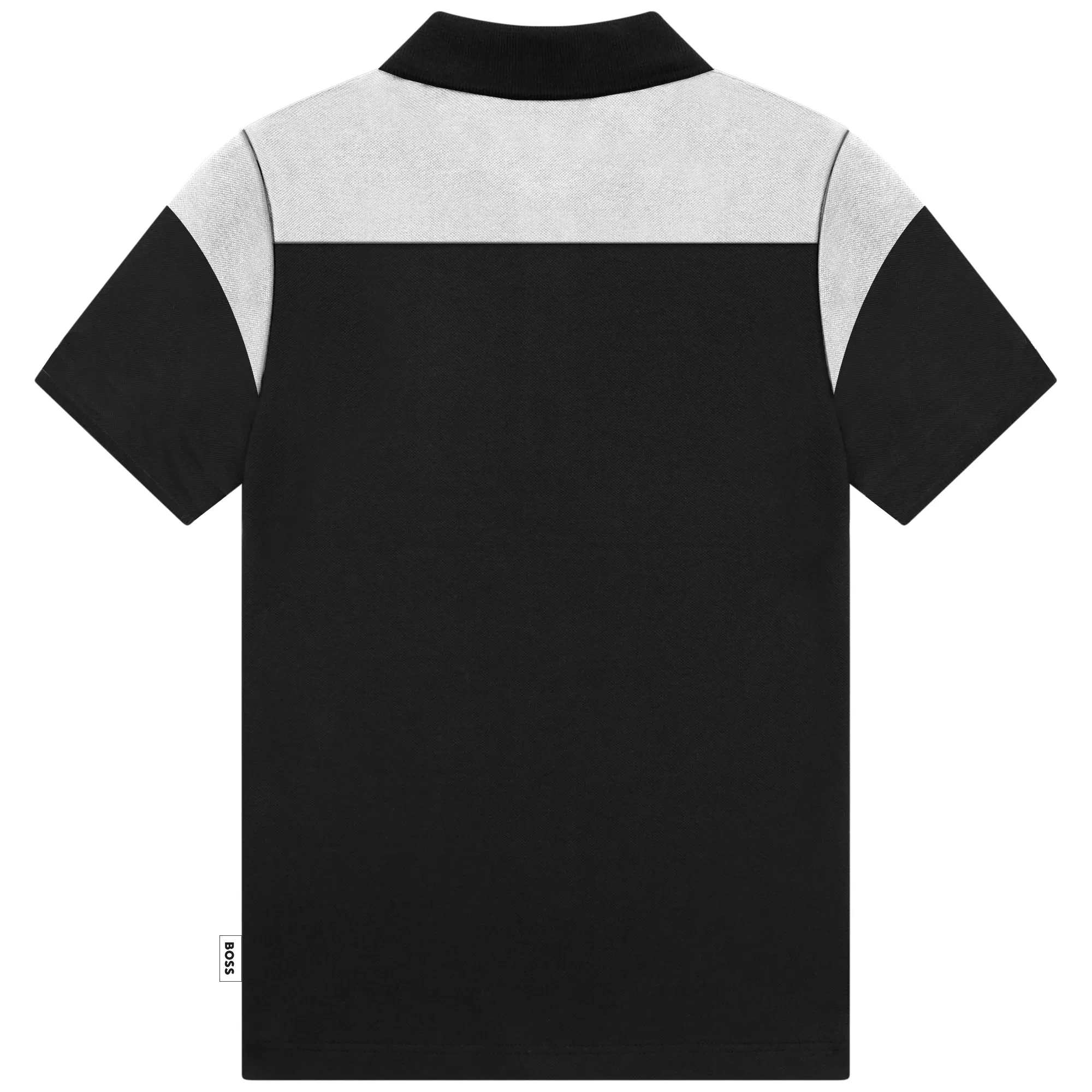 SHORT SLEEVE POLO - BLACK}
