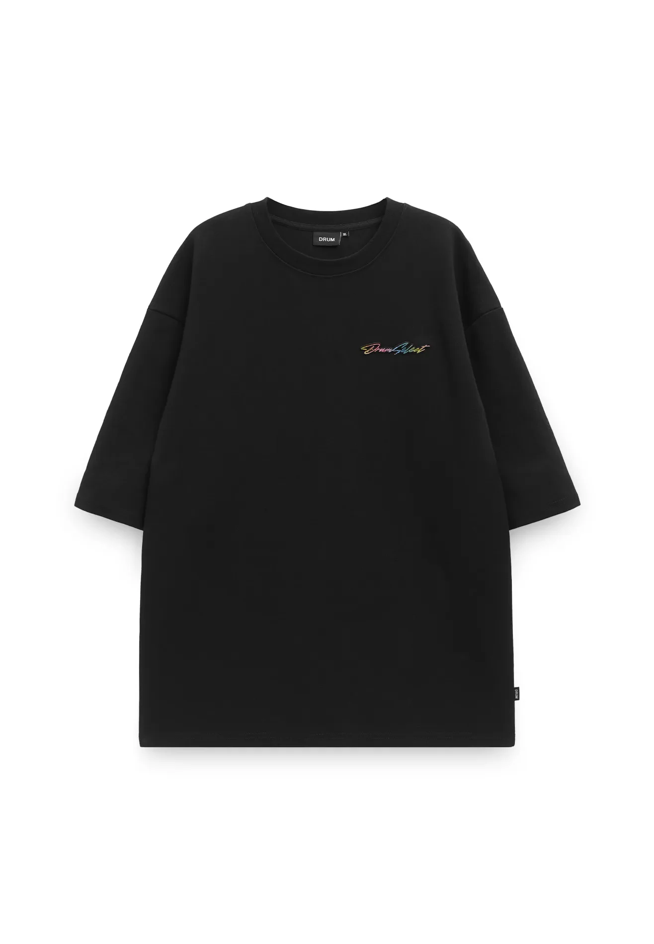 DRUM SELECT SLOGAN EMBOSSED OVERSIZED TEE
