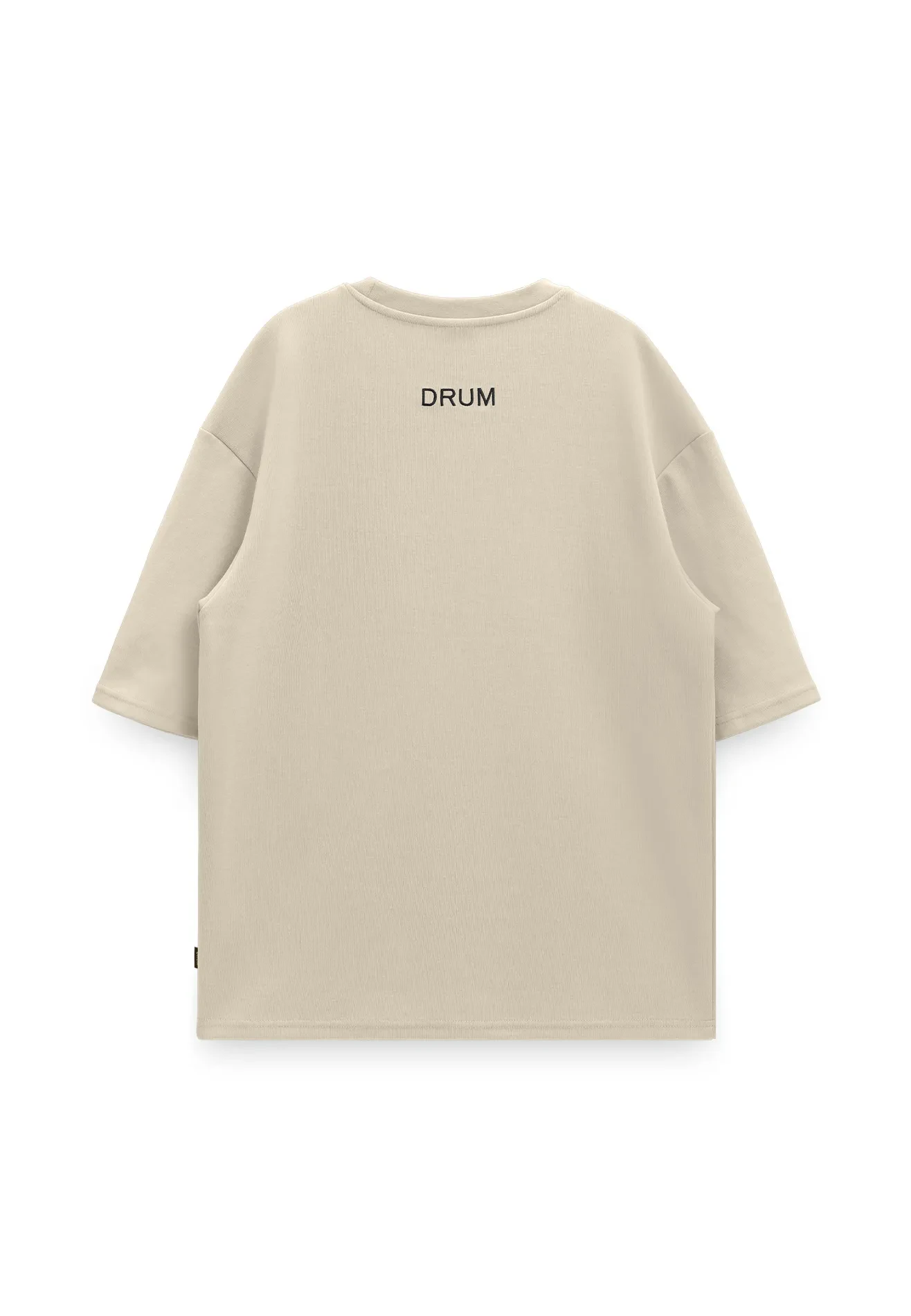 DRUM SELECT SLOGAN EMBROIDERY OVERSIZED TEE