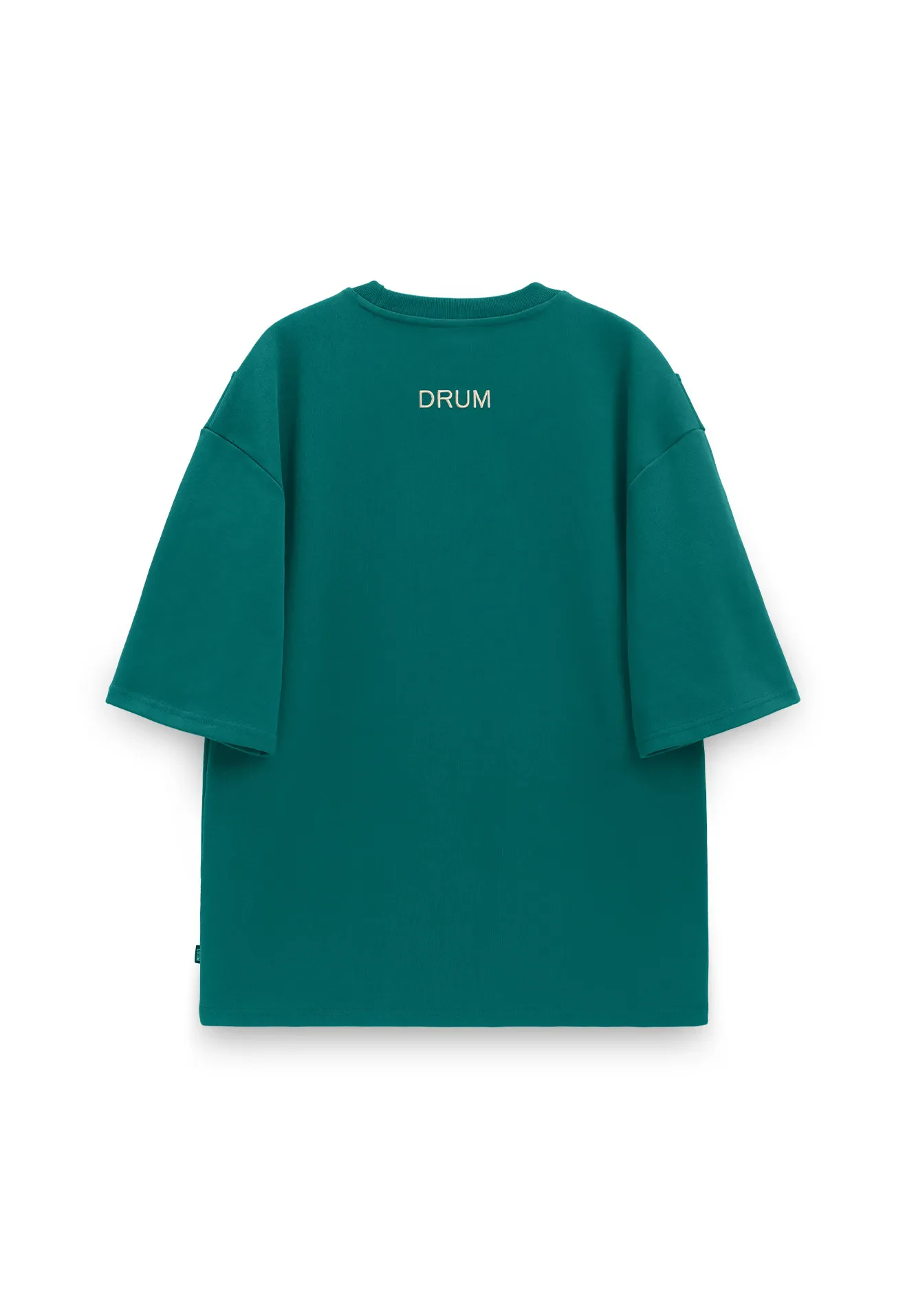 DRUM SELECT SLOGAN EMBROIDERY OVERSIZED TEE