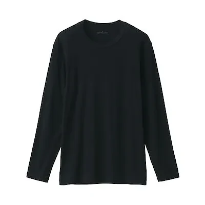 M'S WARM COTTON L/S T-SHIRT - BLACK
