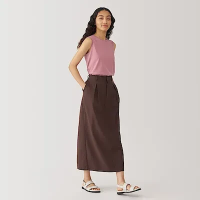 ANTI-SWEAT STAIN SLEEVELESS T-SHIRT - SMOKY PINK