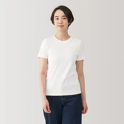 ANTI-SWEAT STAIN CREW NECK S/ST-SHIRT(A) - WHITE