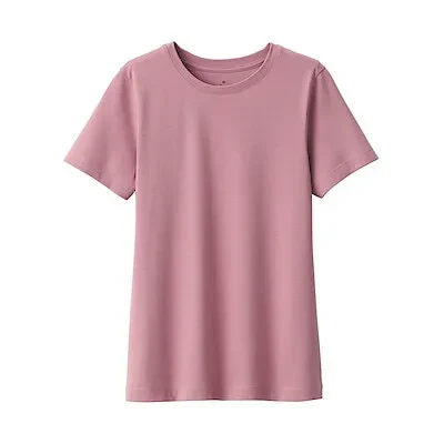 ANTI-SWEAT STAIN CREW NECK S/ST-SHIRT(A) - SMOKY PINK
