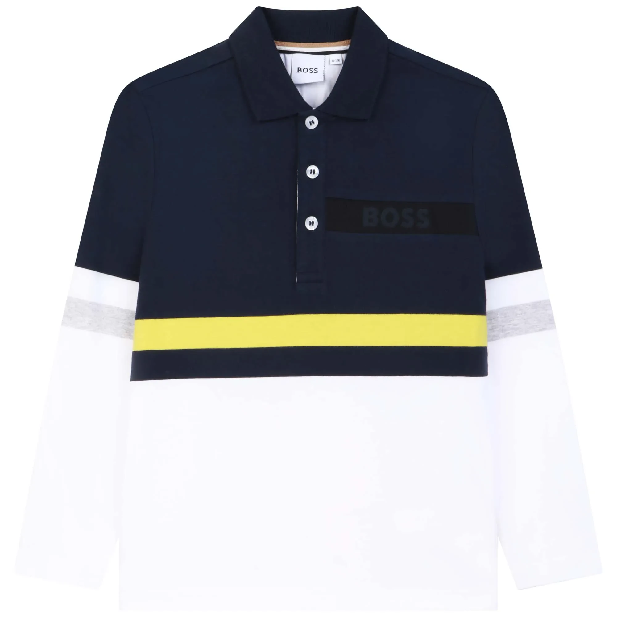 LONG SLEEVE POLO - NAVY}