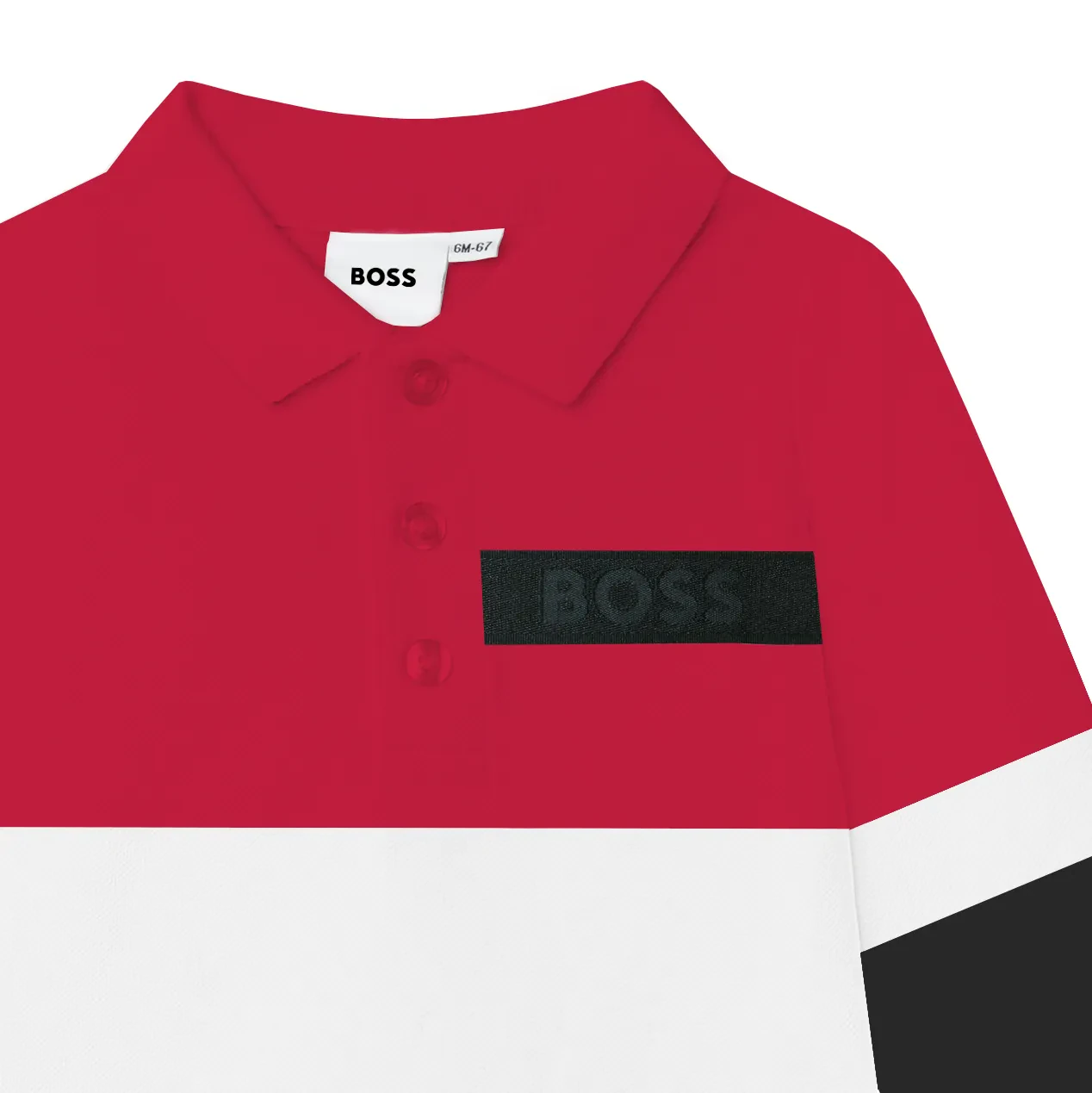 LONG SLEEVE POLO - POPPY}