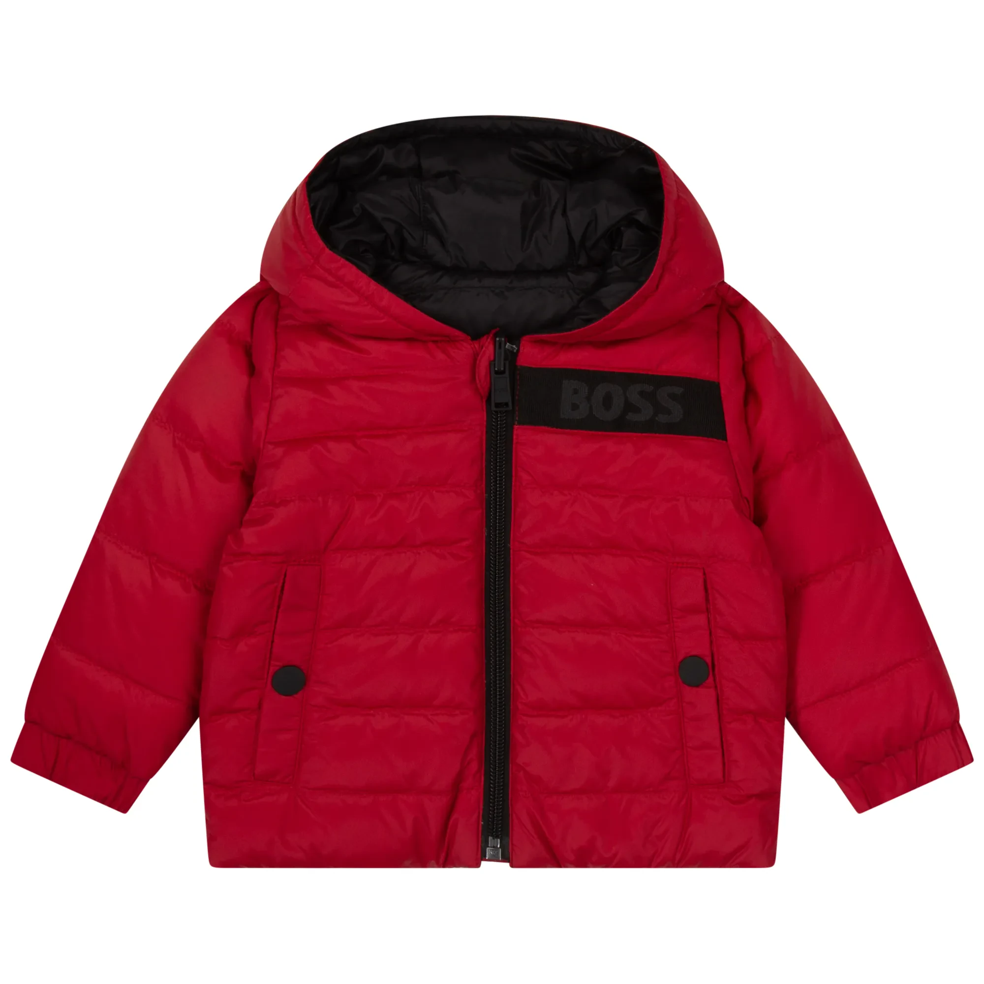 REVERSIBLE PUFFER JACKET - POPPY}